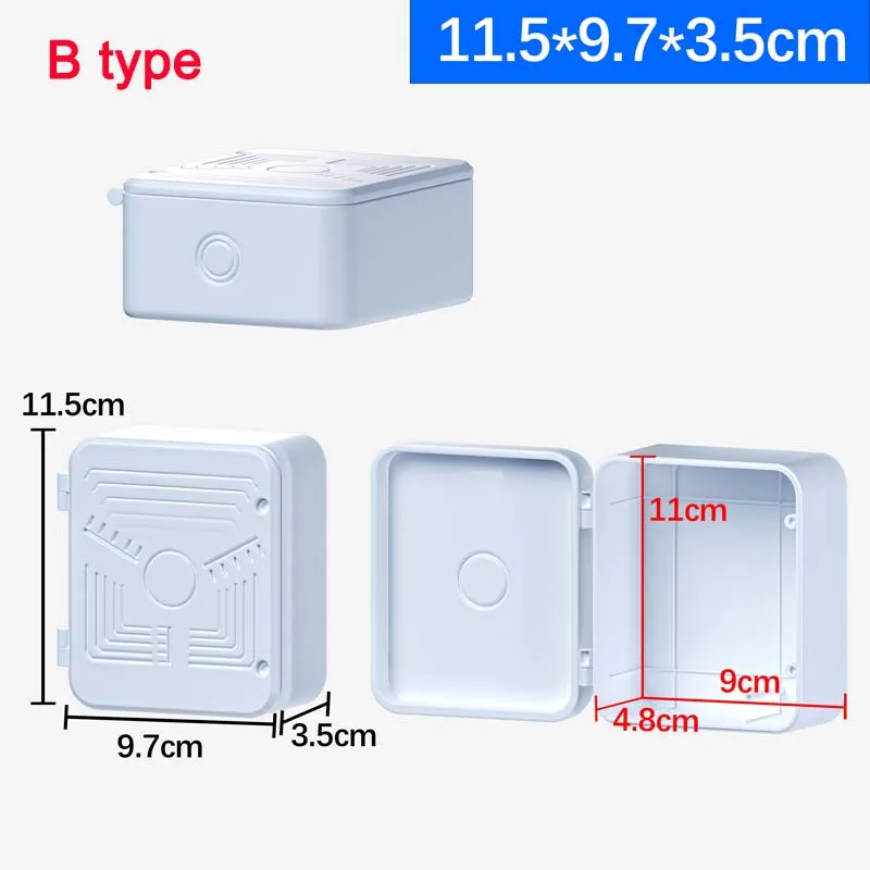 Waterproof Junction Box CCTV Camera Video Connector Hidden Wire Box Power Cable Bracket Wall Mount Surveillance Dome Support