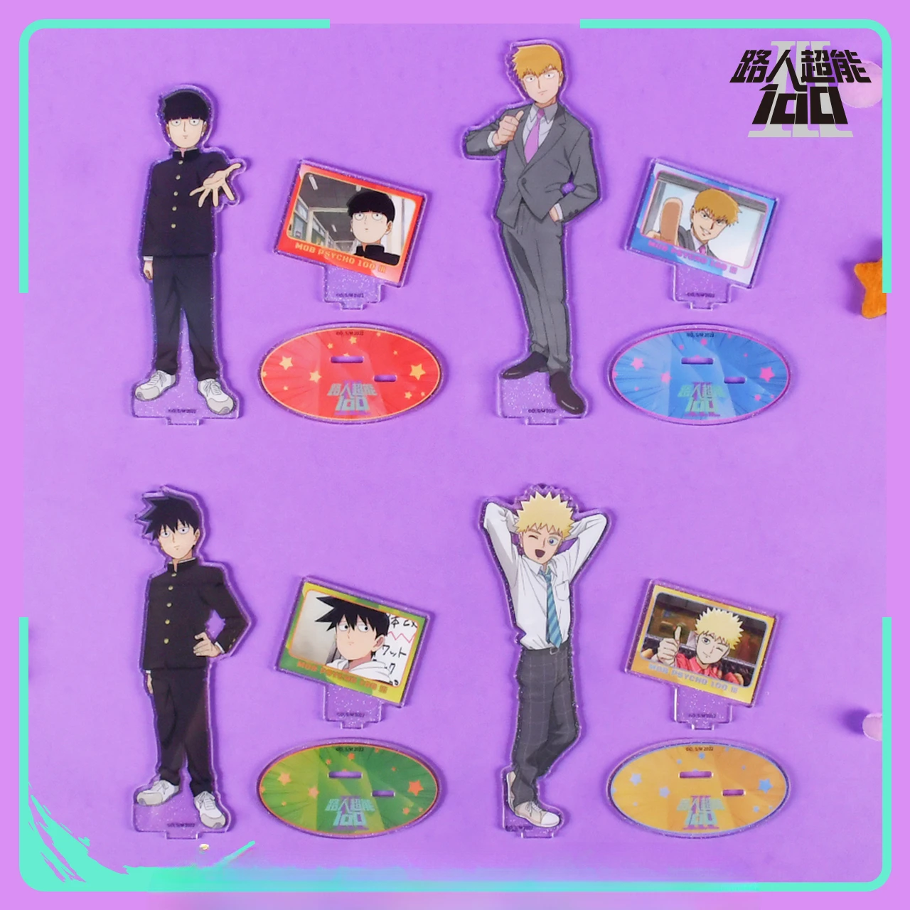 Anime Mob Psycho 100 Mobu Saiko Hyaku Hanazawa Teruki Reigen Arataka Kageyama Shigeo Ritsu Cosplay Acryl Staande Bord Cadeau