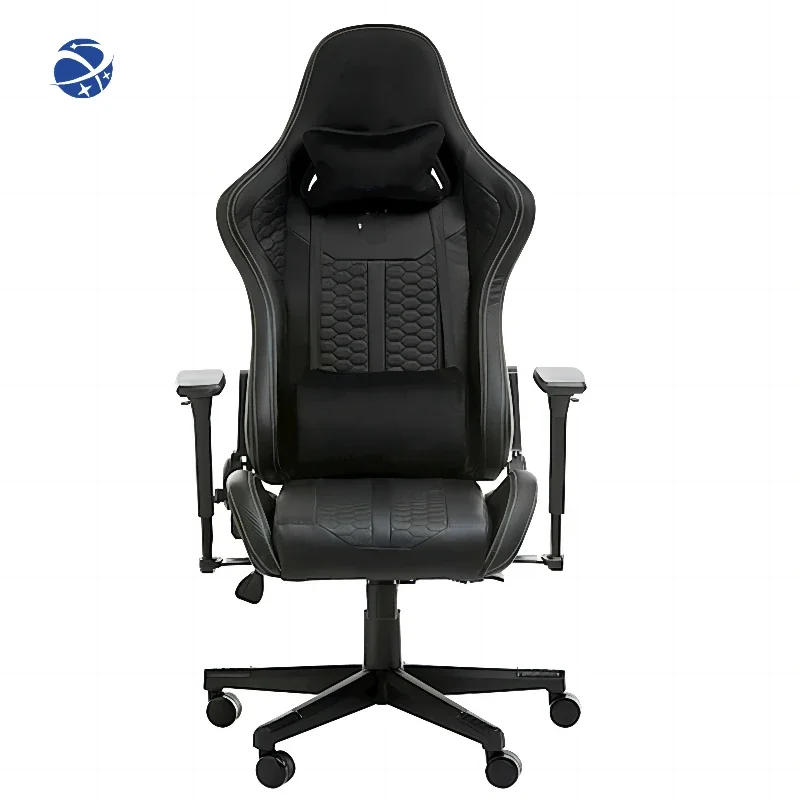 New Custom China Black Red  Leather Silla Gamer Chair Ergonomic Revolving Adjustable Height Racing Computer Pc Gaming Chair