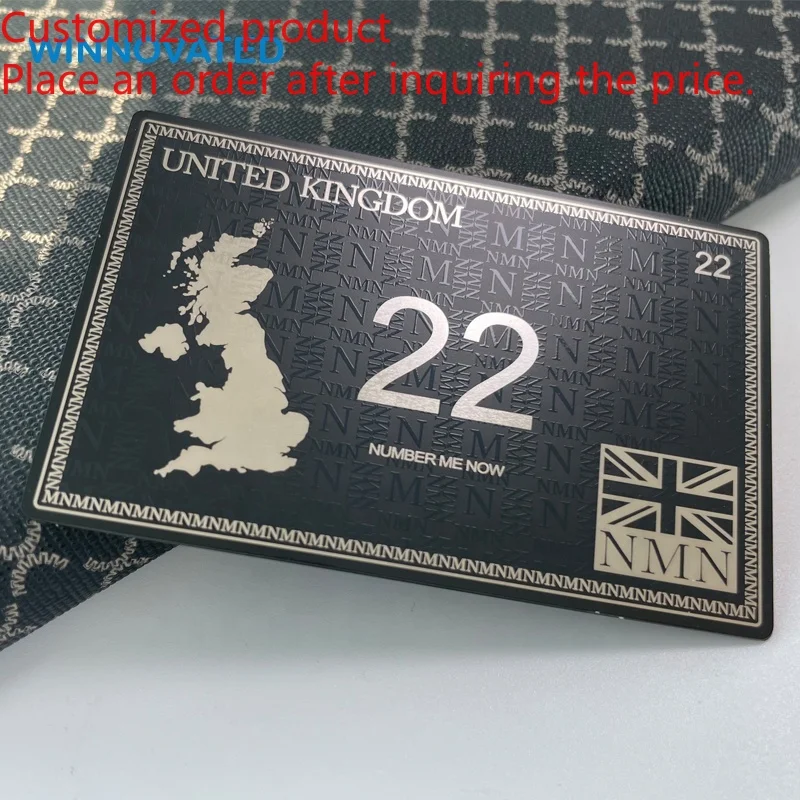 Customized product Steel Production Printing Personal Test Logo Biz Metal Plate Card