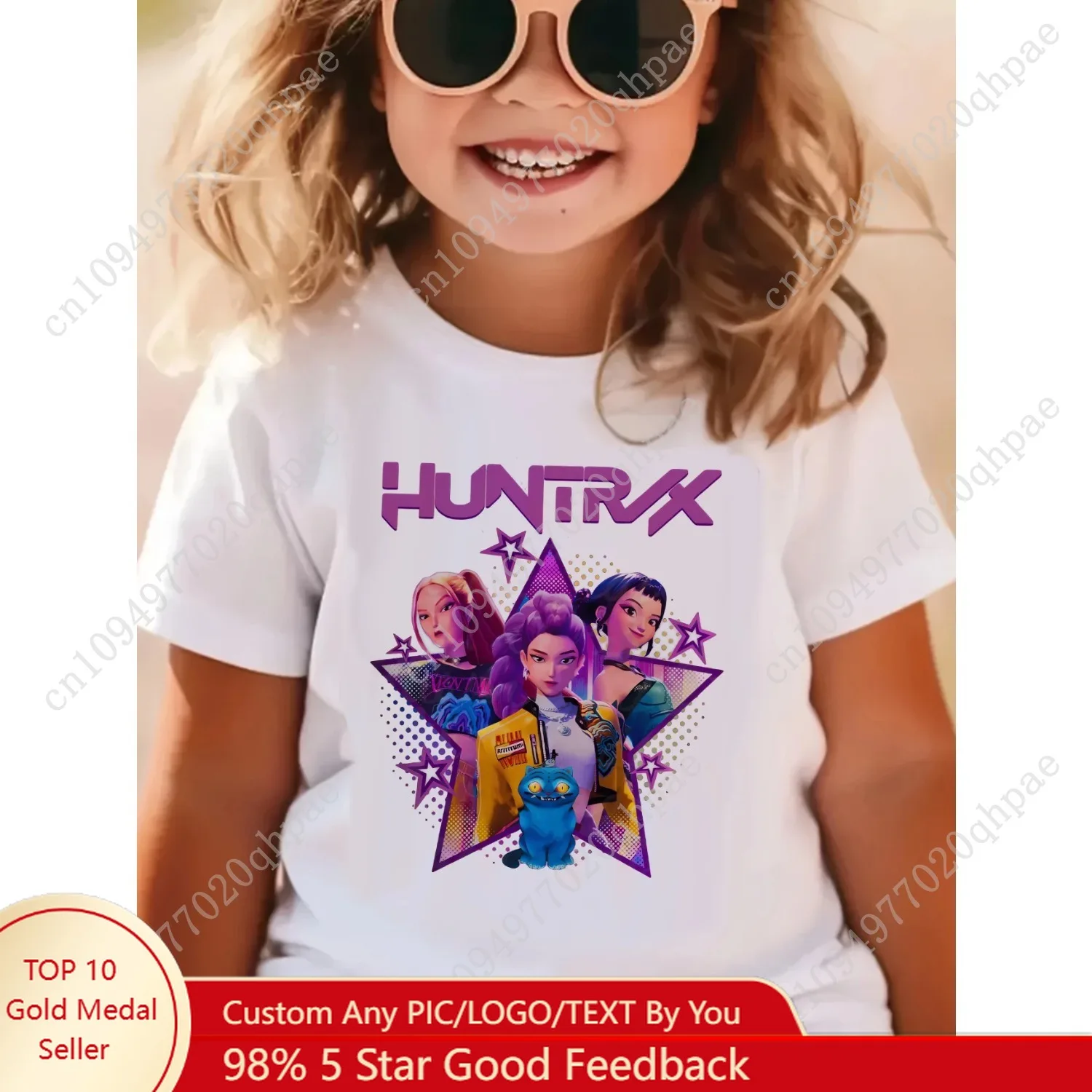 Enfants Kpop démon chasseurs enfants T-shirt à manches courtes T-shirt mignon Kpop démon chasseurs tigre Harajuku T-shirt pour g