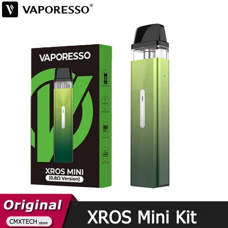 الأصلي Vaporesso XROS مجموعة صغيرة 2 مللي خرطوشة فارغة شبكة جراب 1000 مللي أمبير بطارية 11 واط/16 واط Vape السجائر الإلكترونية MTL المرذاذ