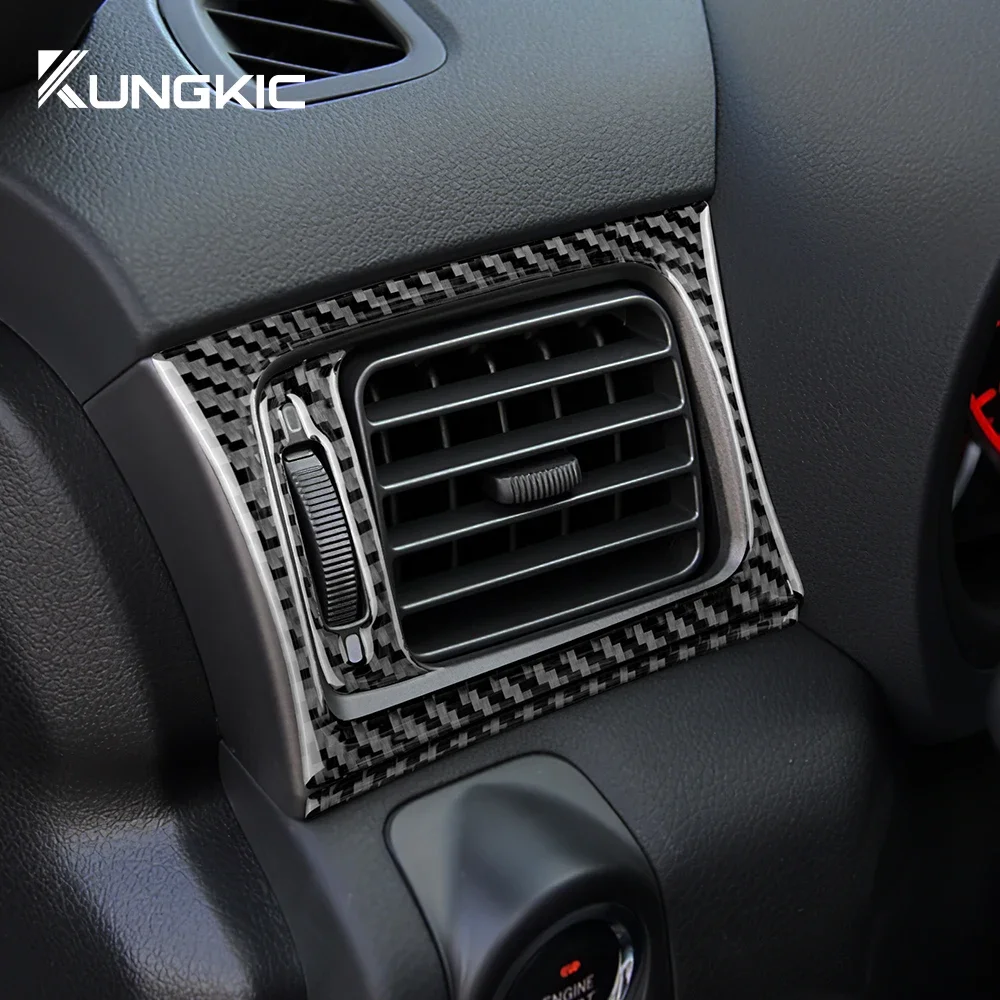 

Real Soft Carbon Fiber Sticker For Subaru Impreza 2009 2010 2011 Trim Air Outlet Dashboard Panel Sticker Decoratie Accessoires