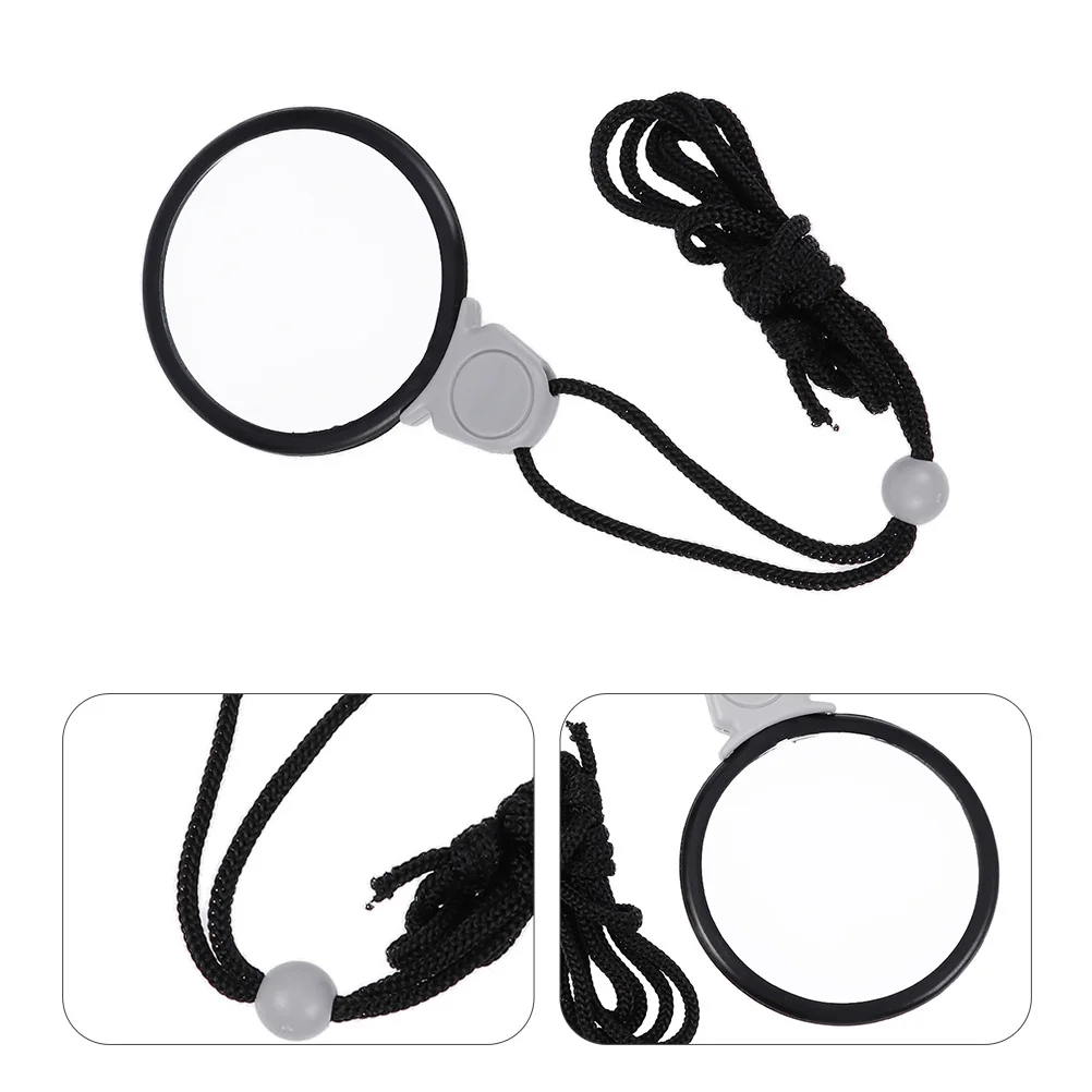 

4Pcs Hanging Magnifying Glass Necklace Magnifier Pendants Portable for Reading Document Examining Cosplay Gifts