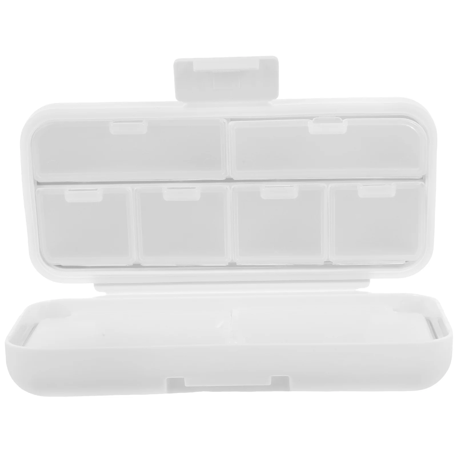 

Органайзер для лекарств для путешествий, портативный ежедневный футляр для хранения мелких предметов, независимая перегородка, длительный срок службы, путешествия