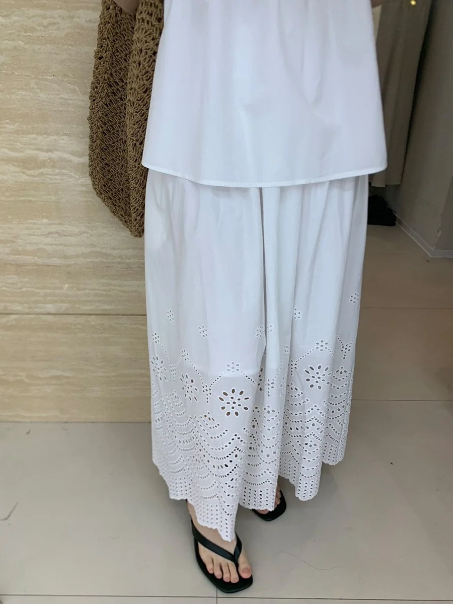 

Blues Holiday Sle Ruffle Splice Top Skirt Two-Piece Set Women's Faion Spring 2025 Semi-Formal Workwear Student orm