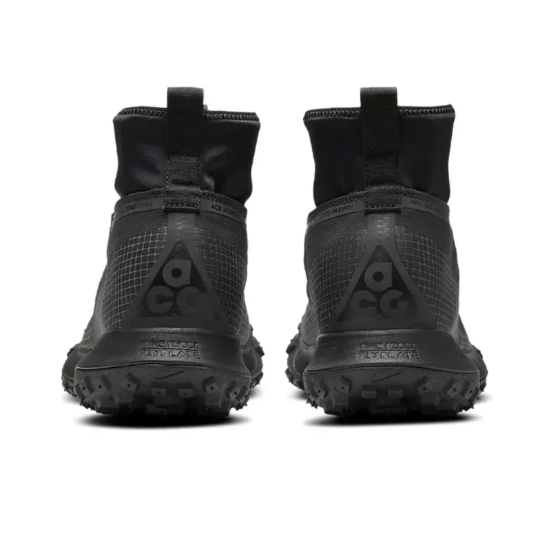 حذاء Nike Black ACG Mountain Fly GORE-TEX متوسط الجودة للاستخدام الخارجي، مضاد للانزلاق ومقاوم للاهتراء للرجال والنساء