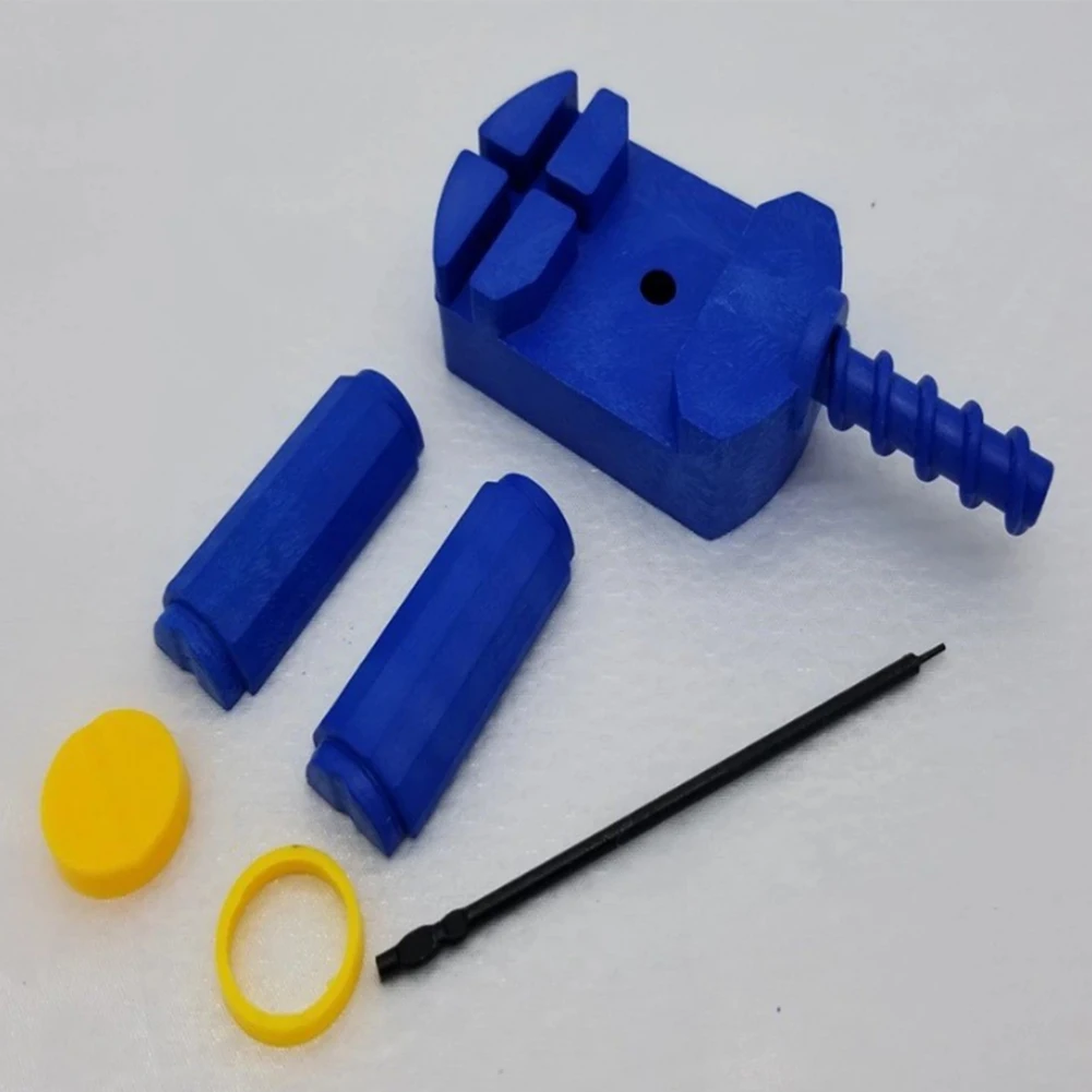 Strumento di regolazione della lunghezza dell'orologio con regolatore del cinturino del braccialetto per la manutenzione dei gioielli ABS + piattaforma regolabile in acciaio inossidabile