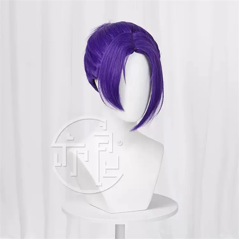 BLUE LOCK Mikage Reo Cosplay Wig Purple Heat Resistant Synthetic Hair Halloween Party Role Play Carnival + Wig Cap