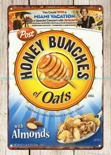 Honey Bunches Oats CEREAL metal tin sign unique decorative accessories