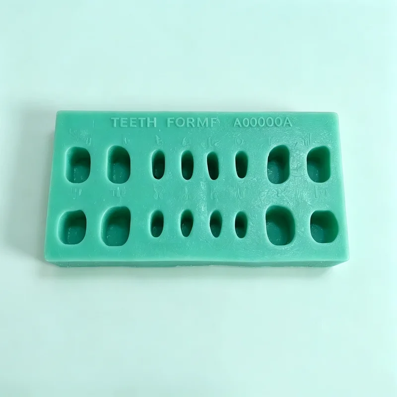 4pcs/Set Silicone Jaw Plane Template Denture Restoration Mold Casting Crown Bridge Making Tool for Lab Use