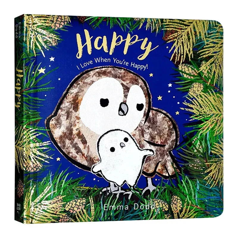 Happy, EmmaDodd, Baby Children's books aged 1 2 3, English picture book, 9780763696429
