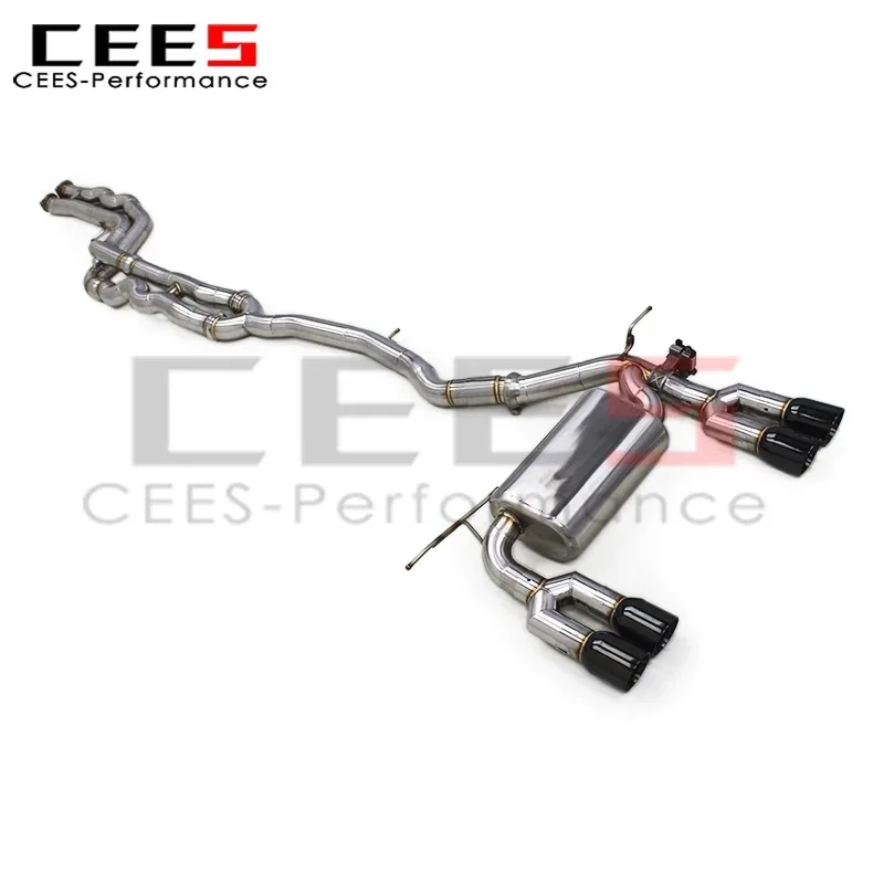 

cees Valved Sport Exhaust Pipe for BMW M3 M4 F80 F82 3.0T 2014-2019 Stainless Steel Catback Muffler Exhaust Pipe