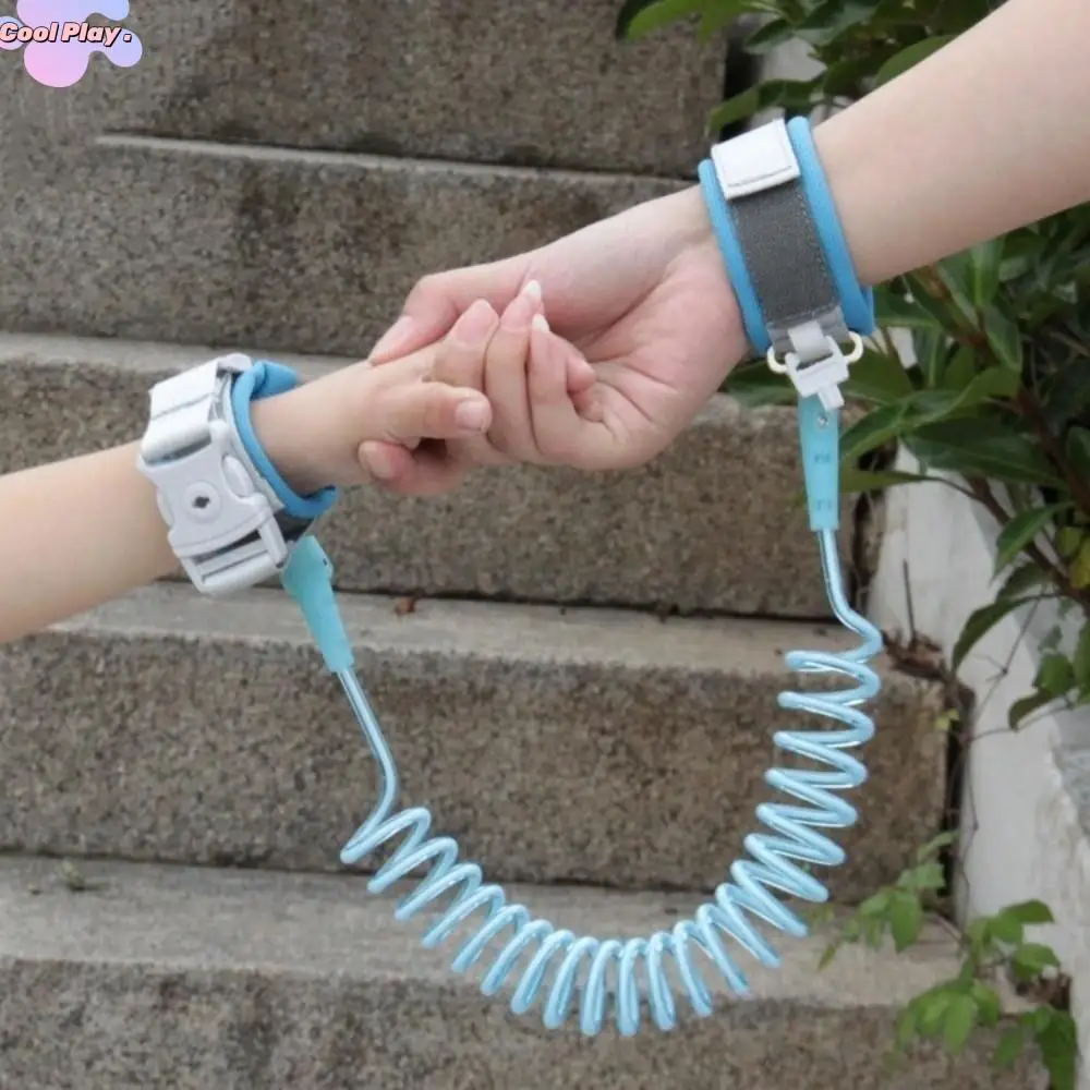 

Детская тяговая веревка из стальной проволоки, регулируемый мягкий анти-потерянный ремешок на запястье, дышащий магнитный индукционный ремешок для разблокировки детского поводка