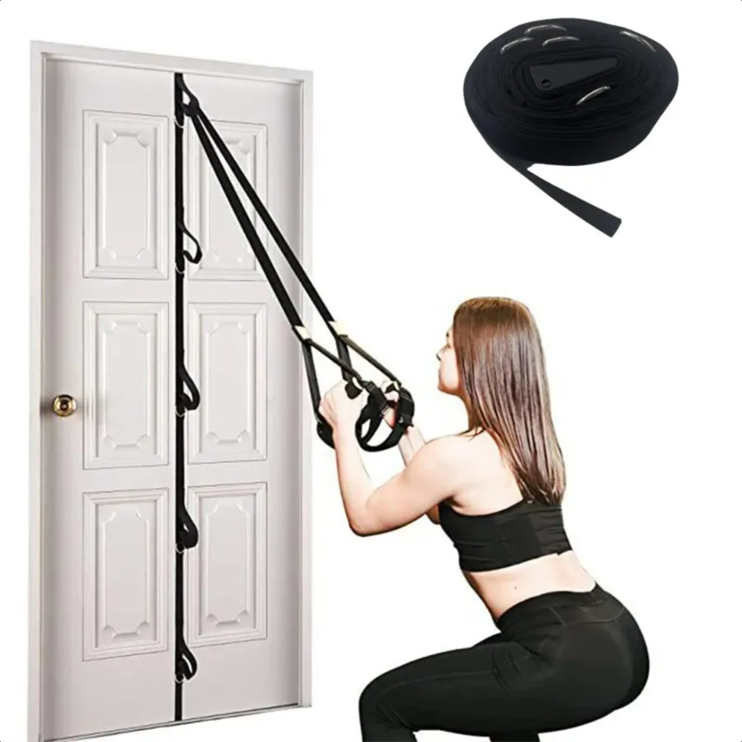 Elevate your home fitness routine with this convenient and highly effective strap equipment. Achieve your training goals without