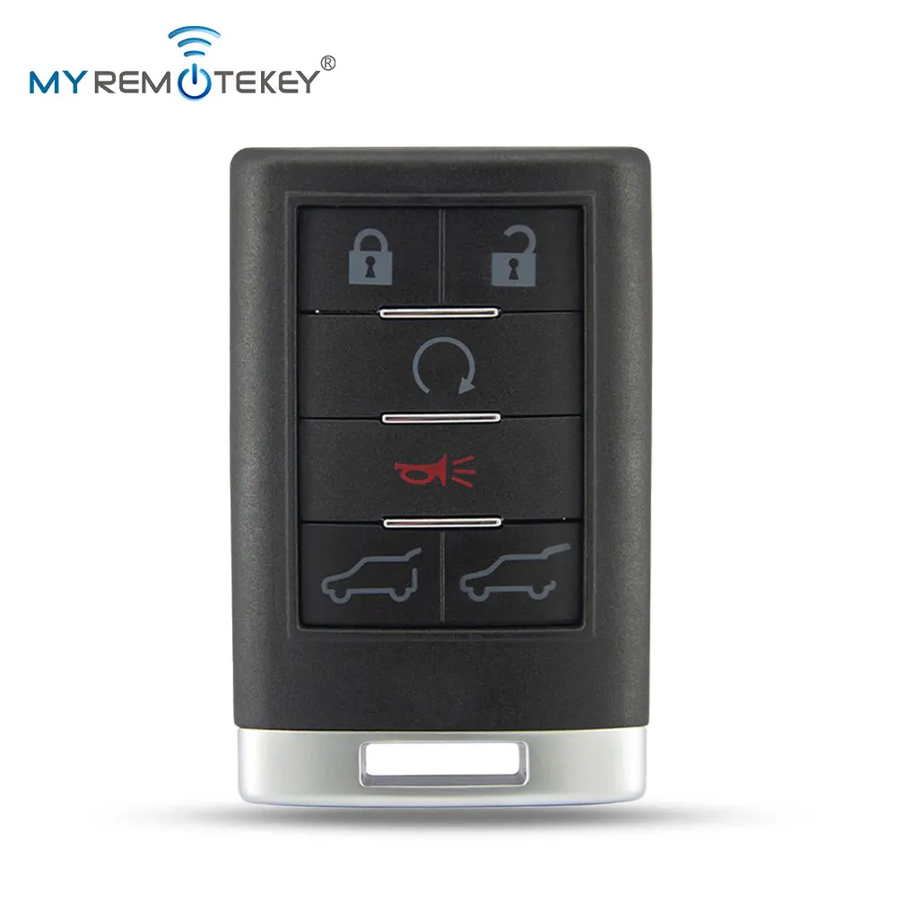 REMTEKEY Remote Key Fob Case 6 Button for Cadillac CTS DTS STS Escalade 2008 2009 2010 FCC OUC6000066