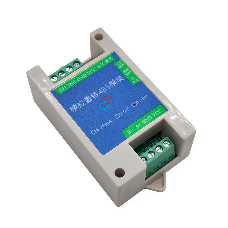 ModBus-RTU Analog Quantity Acquisition Module To 485 2-Way 4-Way 4-20mA 5V 10V RS485 Transmitter ModBus TB6560 Wide Voltage Hig