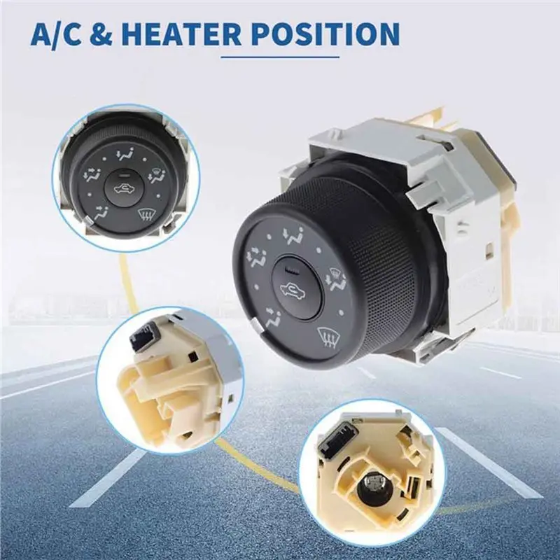 【إعادة الاستقبال】لتويوتا RAV4 2006-2012 استبدال وضع A/C مفتاح التحكم HVAC ومقبض 55901-0R010 ، 55901-42020 وحدة التحكم Posit