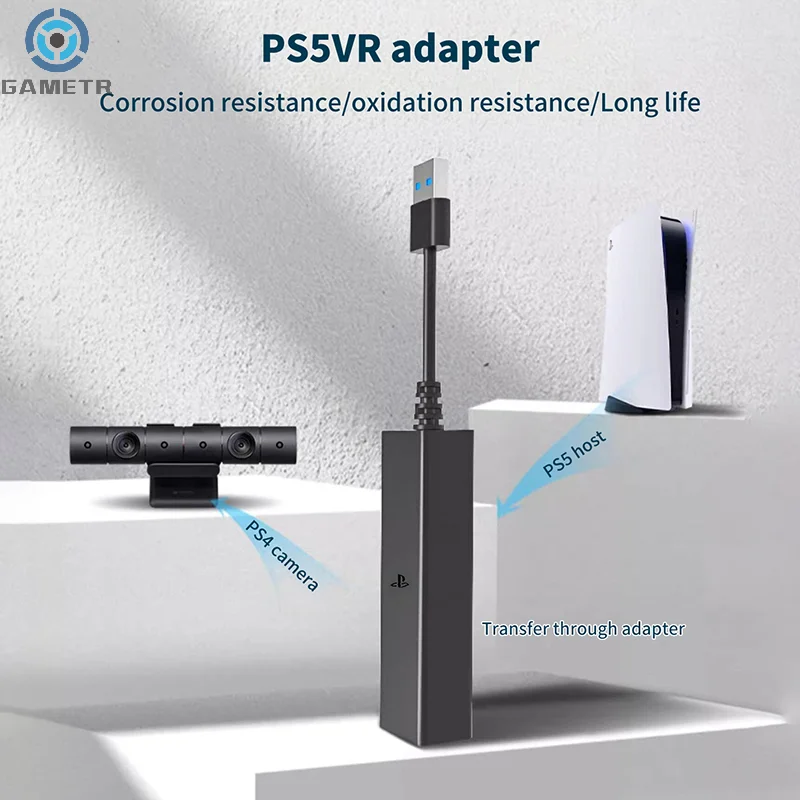 PS5 VR Cabo Adaptador para PS5 Console, USB 3.0 Mini Camera Connector, PS5 Acessórios, Novo