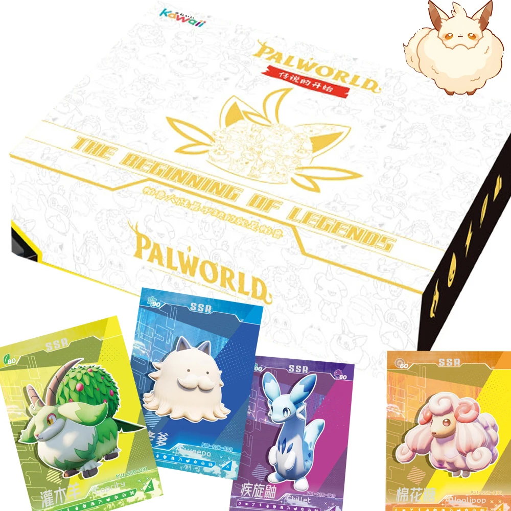 

Kawaii Anime Game Palworld Collection Card Open World Survival Character Warm Design Flip Transformation Card Boys Girls Gifts