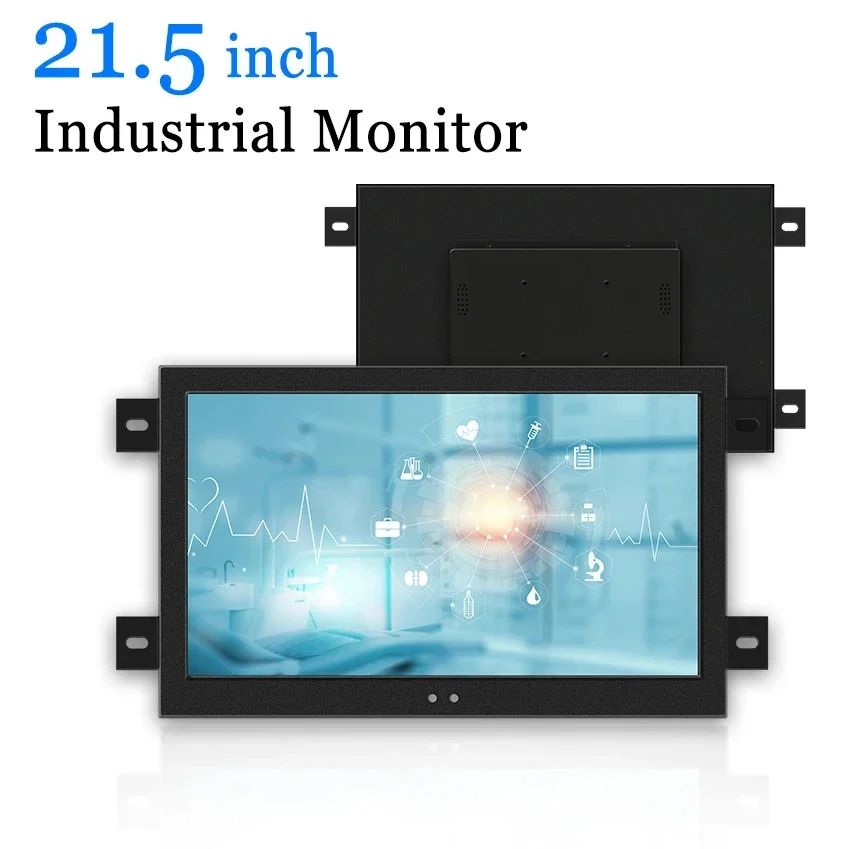 

21.5 inch Wall Hanging Industrial Cabinet LCD Resistive USB Touch Screen Monitor Advertising Machine with HDMI VGA DVI VGA BNC A