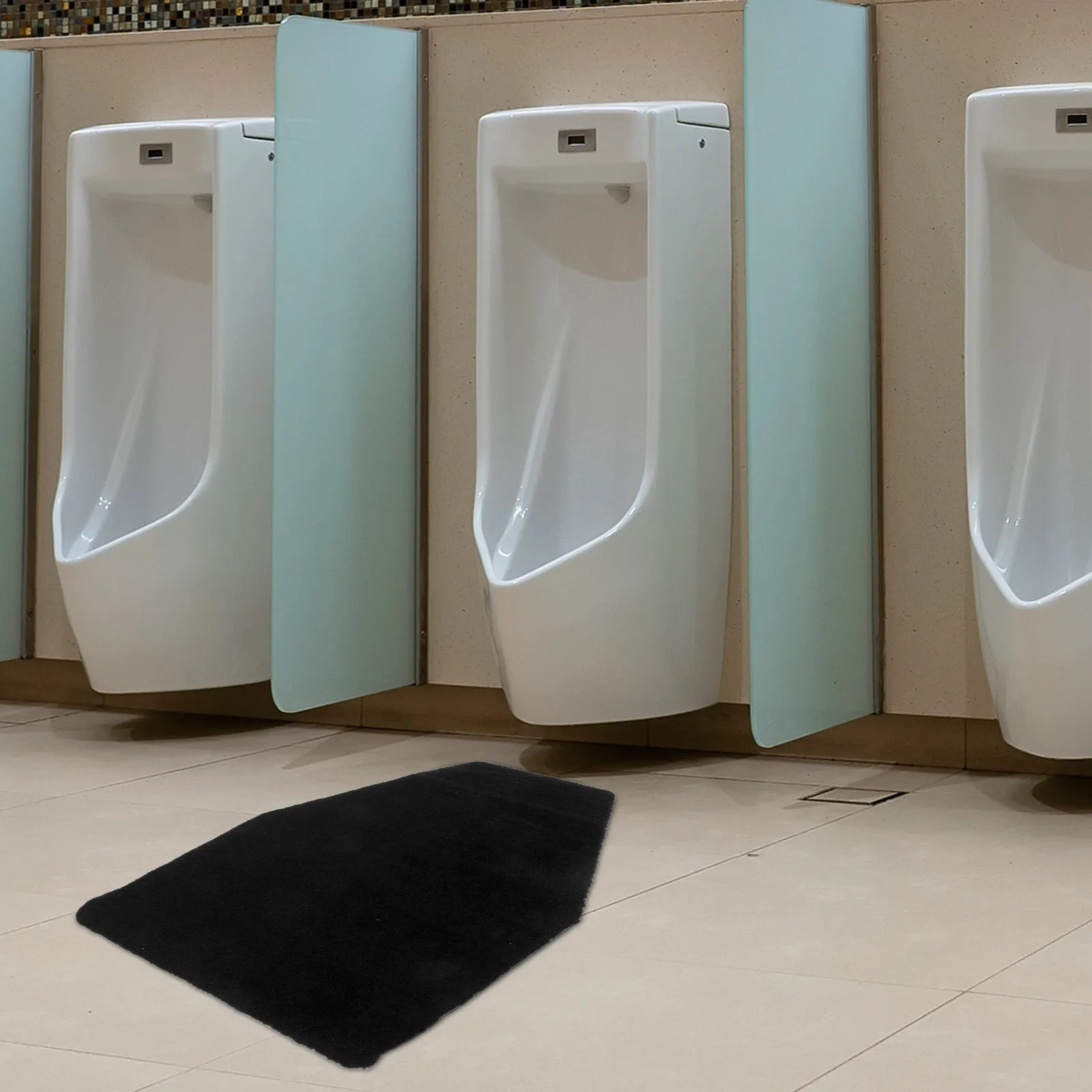 Urinal Mat Commercial Non Slip Water Absorption Splash Mat for Men Bathroom Floor Protection Restroom Accessories