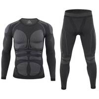 Men Base Layer Set Winter Lightweight Thermal Underwear Compression Suit Sports Warm Thermal Wear for Men Fitness Workout Skiing
