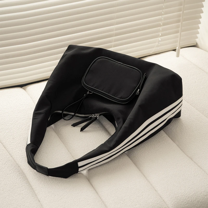 Cloud Bag Nylon Butot Bag Simple Leisure Sports Style Fitness Bag Underarm Student One Shoulder Large Bag