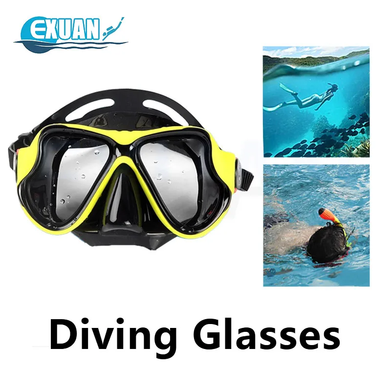 

Diving Goggles For Snorkeling Swimming And Playing In The Water Anti Fog Tempered Glass For Adults Diving Glasses Scuba Diving