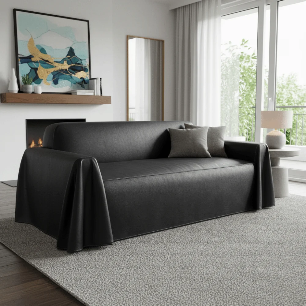 Waterproof PU Leather Sofa Cover Stain-Resistant Wear-resistant Couch Seat Protector Full Cover Anti-scratch Sofa Towel