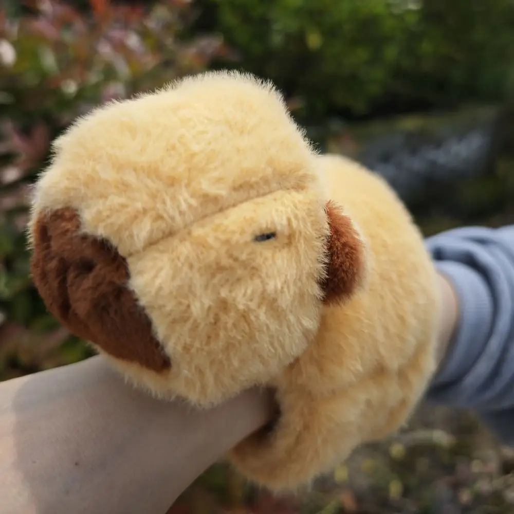 

Милые плюшевые браслеты с капибарой, мультяшные мягкие куклы, животное, хлопающее кольцо, обниматели, пощечина, игрушка, подарок для детей