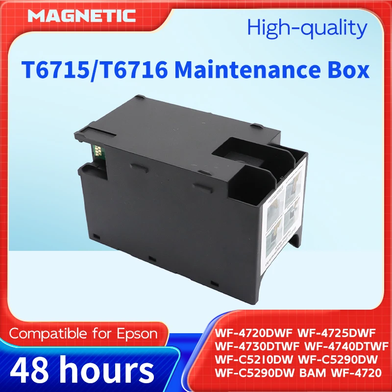 

Ящик для отработанных чернил T6715 T6716 1-5 шт. для Epson WorkForce Pro C5790 M5299 M5799 ET-8700 WF-C529R C579R