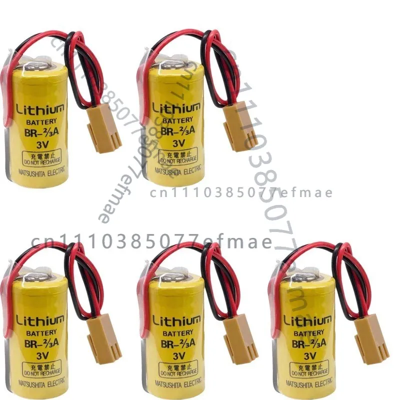 

5 шт. BR-2/3A для Panasonic BR-2/3A 3V 1600 мАч литий-ионный аккумулятор с коричневым разъемом