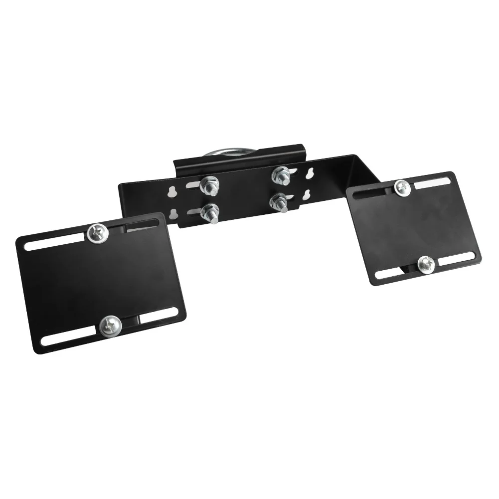 Adjustable Solar Panel Mounting Bracket 35 Degree Angle For 3W-15W Panels Wall Pole Fit 60-90mm Diameter Steel Black Accessories