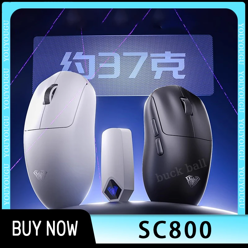 

Aula Sc800 Gamer Mouse E-Sport Special 8k Polling Rate Come Paw3395 Custom Mouse Dongle Ультралегкий 2,4 г Беспроводная связь 26000 точек на дюйм