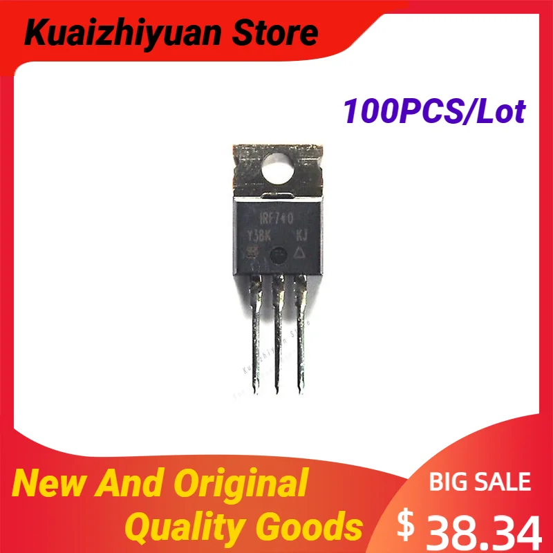 

100PCS/Lot New And Original IRF740 TO220 IRF740PBF MOSFET N-CH 400V 10A TO-220AB Quality Goods