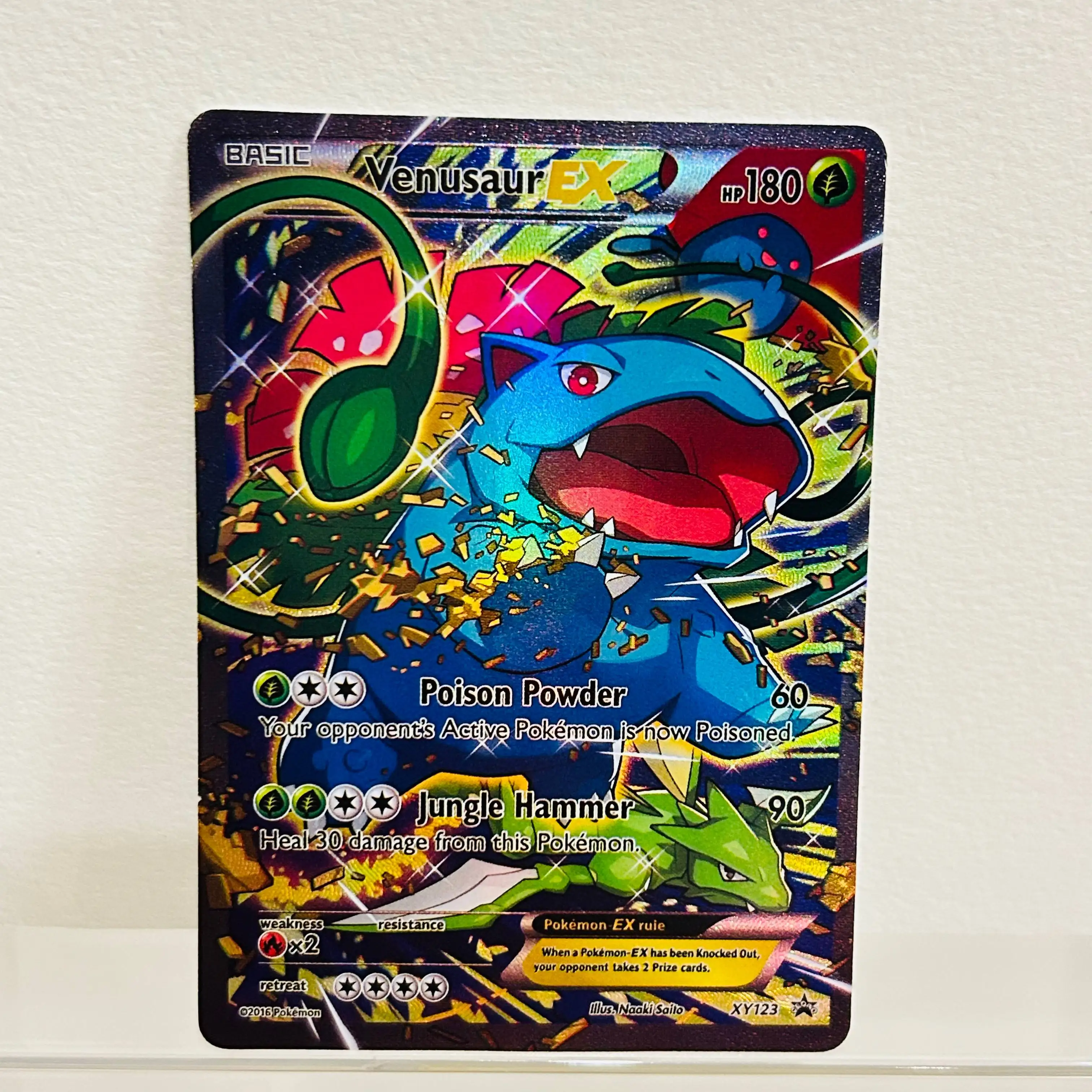 Коллекционная карта Покемон 2025 Venusaur EX Full Art Holo Texture DIY, в идеальном состоянии, редкая, для коллекционеров