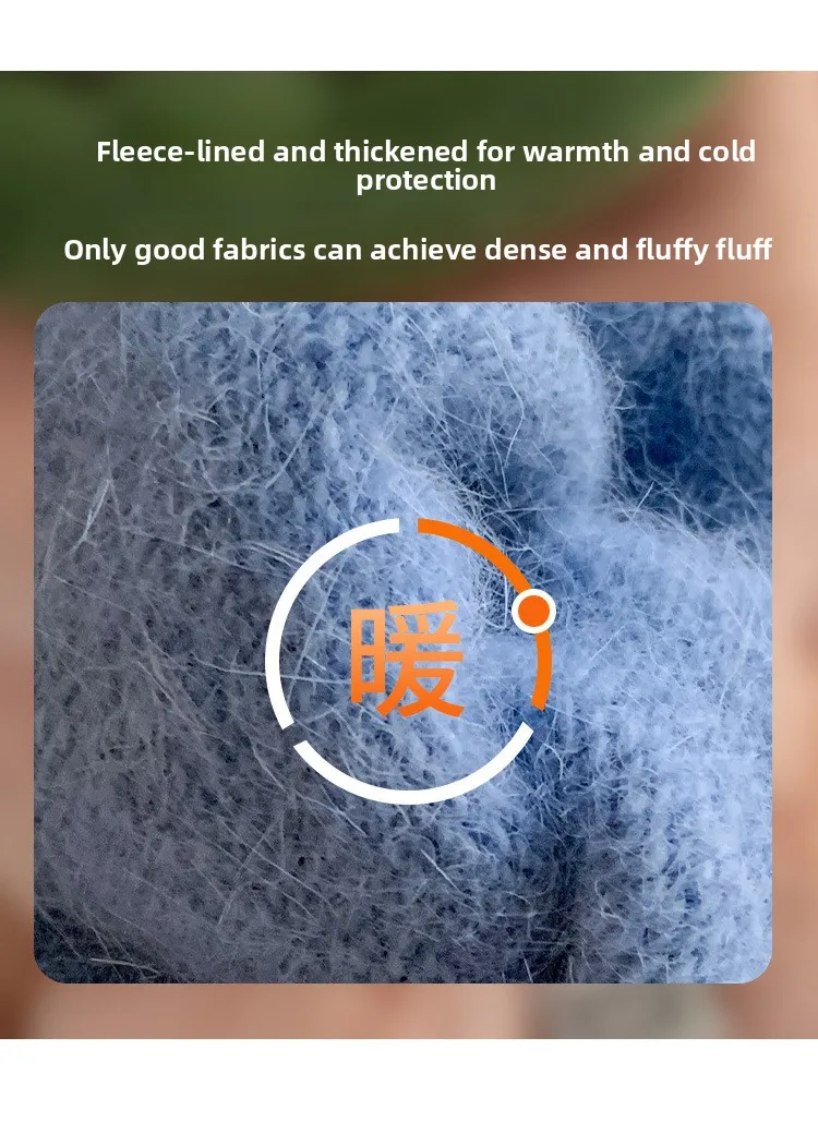 Women Wool Cashmere Gloves Cable Knit Touchscreen Finger Hole Winter Autumn Warm Wrist Length Classic Gloves Female Mitten