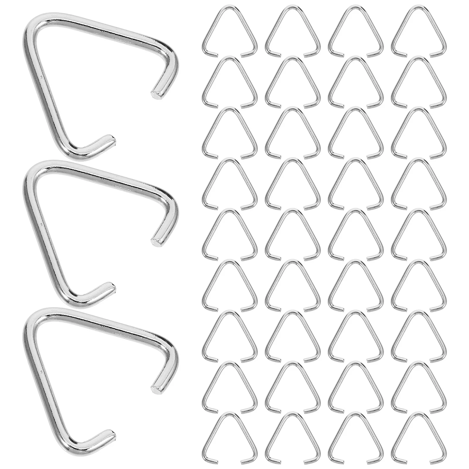 100Pcs Triangle Open Jump Rings Jewelry Making Keychains Pendants DIY Projects Robust Deformation Resistant Modern Design