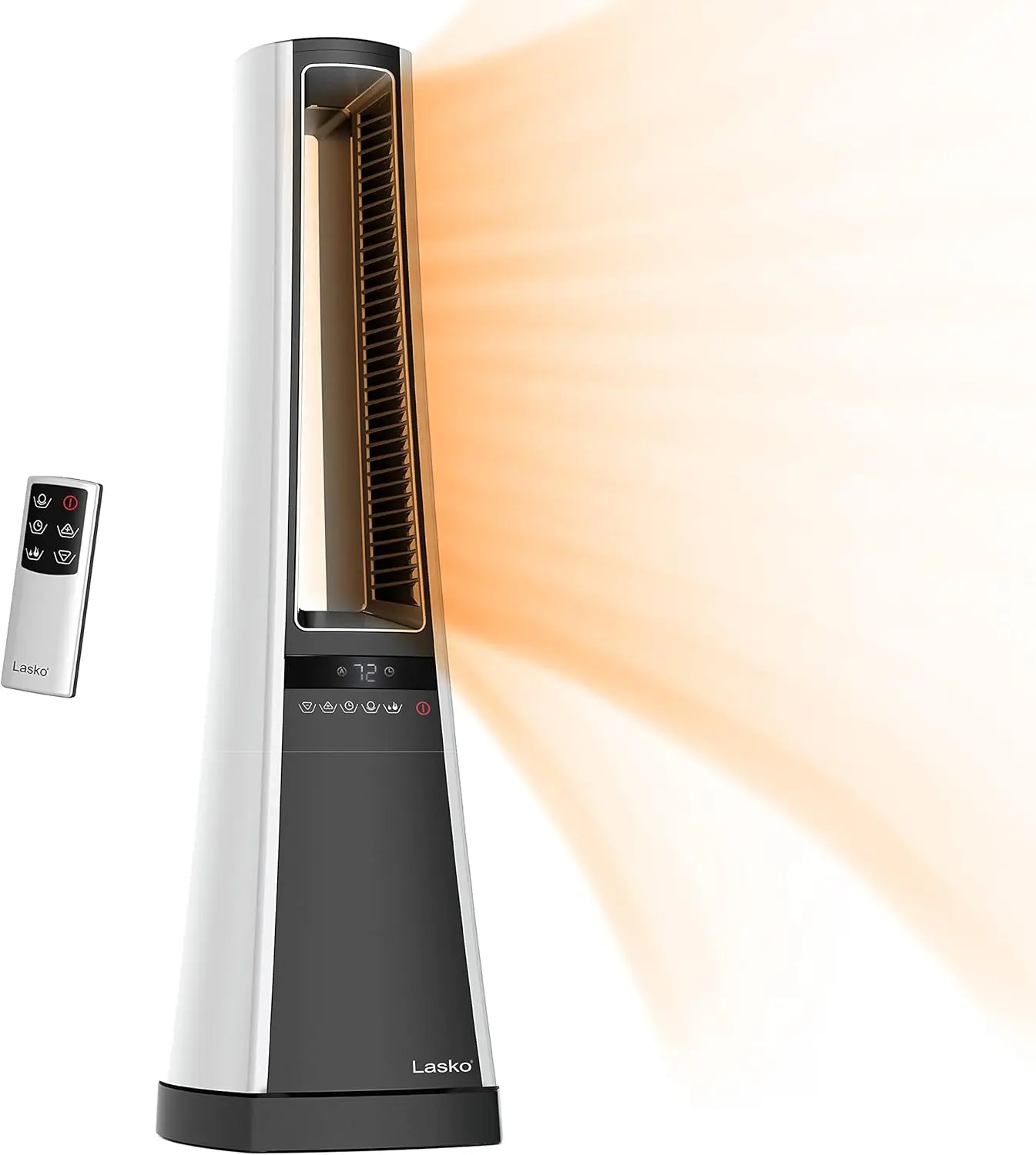 Oscillating Ceramic Tower Space Heater for Home with Enhanced Safety, Adjustable Thermostat, Filter, Timer and Remote Control, 2