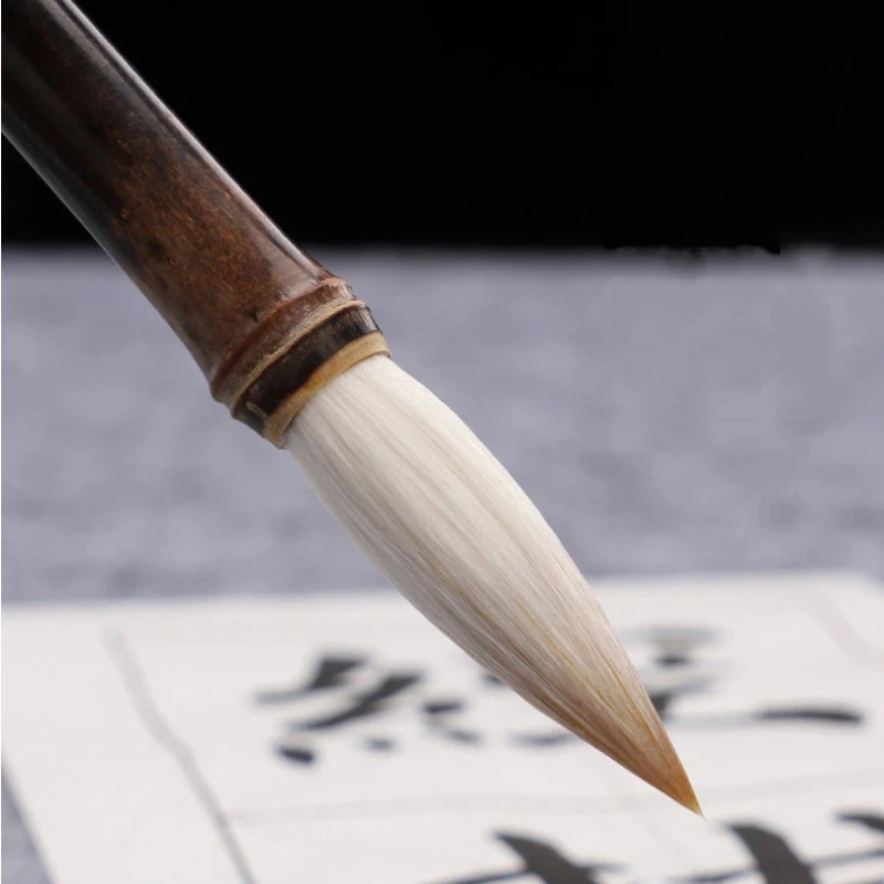 High-End Regular Script Chinese Brush Woolen Multiple Hair Official Script Calligraphy Brush Running Script Writing Practice Pen