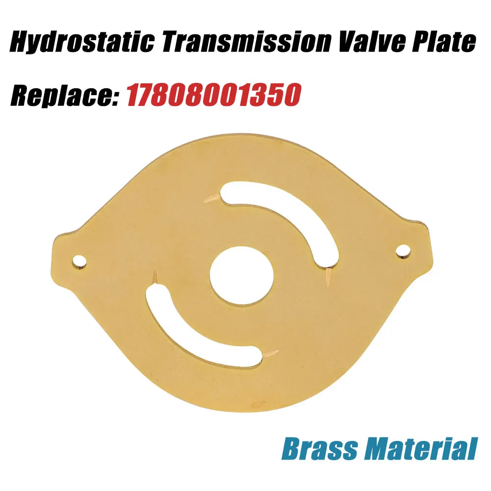 For DUP-10 & DUP-13 transmissions Hydrostatic Transmission Brass Valve Plate 17808001350 Replace Lawn Mower Part Accessories