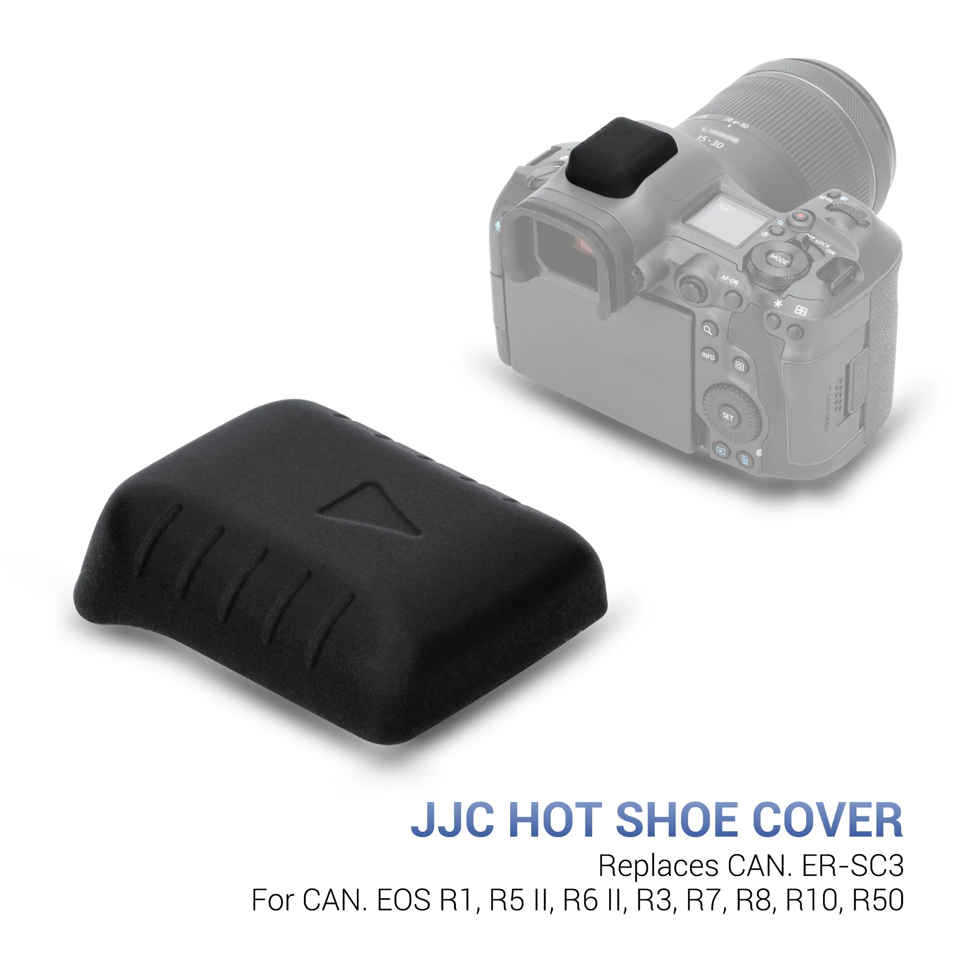 JJC Canon Shoe Cover ER-SC3 Camera Shoe Cover for Canon EOS R8 R50 R10 R6 Mark II R5 Mark II R7 R3 R1 Replaces Canon ER-SC3