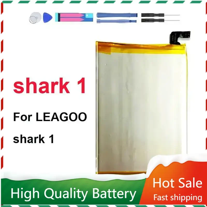 

Replacement Battery for LEAGOO Shark 1, Shark1 Mobile Phone, 6000Mah, Free Tool Batteries Bateria Warranty + Tracking NO.