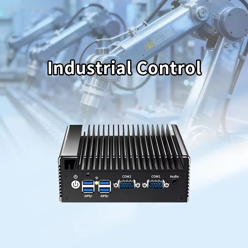 Fanless Industrial Mini Pc for Industrial Control with 4GPIO RS232 RS485 6USB Port 8GB RAM