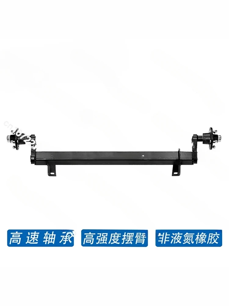 0.5T-2T Trailer Rubber Torque Rear Axle Assembly 5 6 Hole Wheel Hub For Yacht RV Trailer