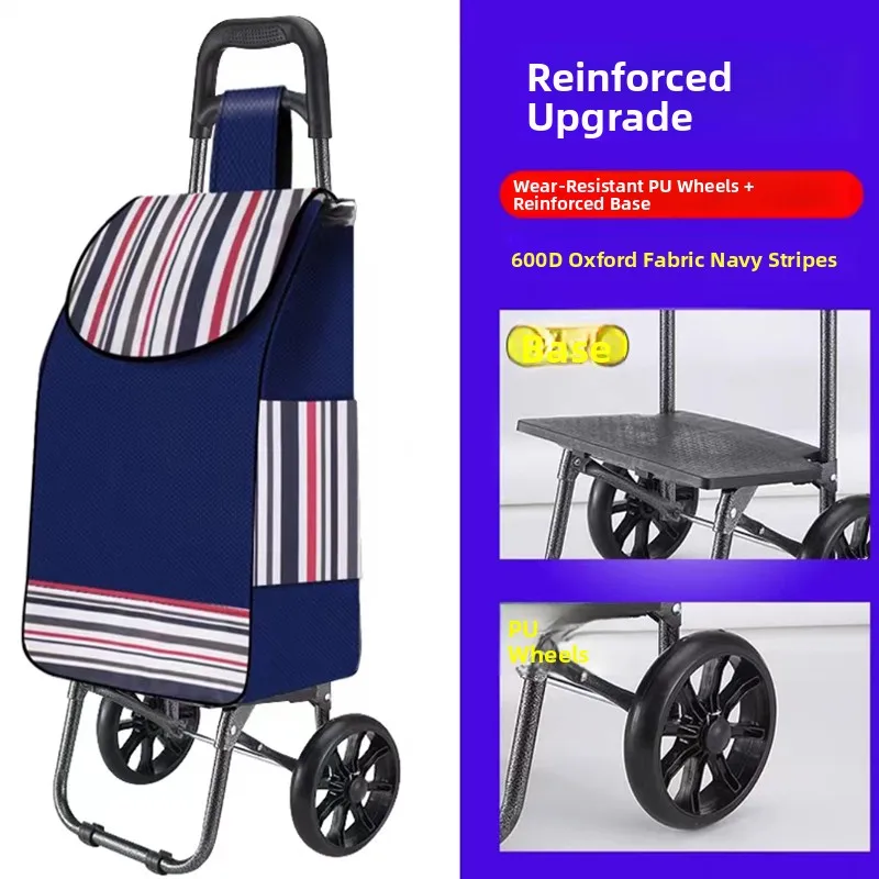 

Большая портативная ручная тележка для подъема по лестнице, для овощей, с регулируемой высотой, для рынка, с корзиной