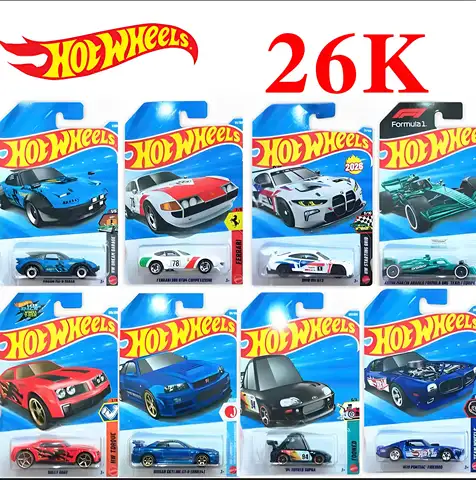 Hot Wheels C4982 2026K Batch 1:64 Diecast Car Ferrari BMW GTR Supra F1 Racing Mini Alloy Model Toy Collectible Gift For Kids