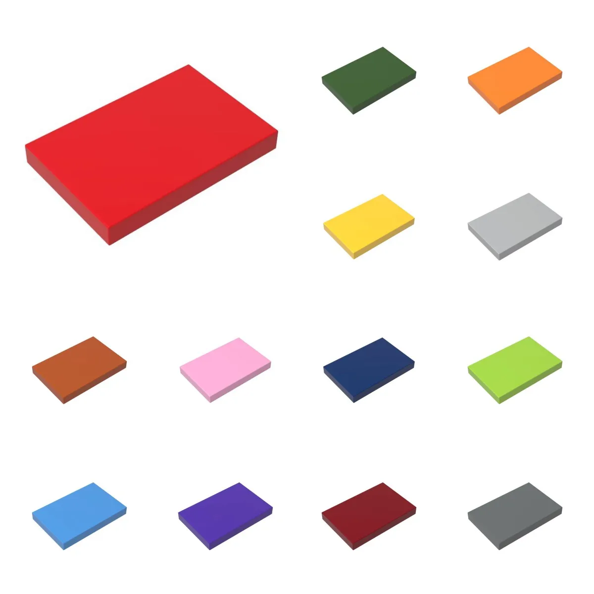 50pcs  26603 2x3 Tire Plate Board Light Panel Buildings Blocks Toys For Children Compatible Educational Creative Size Gift DIY M