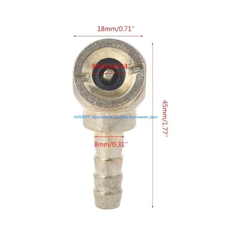 367d útil 8 mm identificación Barb Barb Chuck Direct Line Air Chuck Tire Inflator